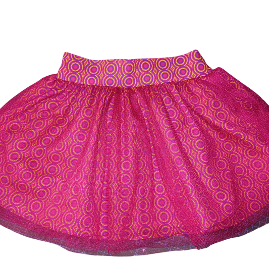 Shweshwe Skirts with Tulle