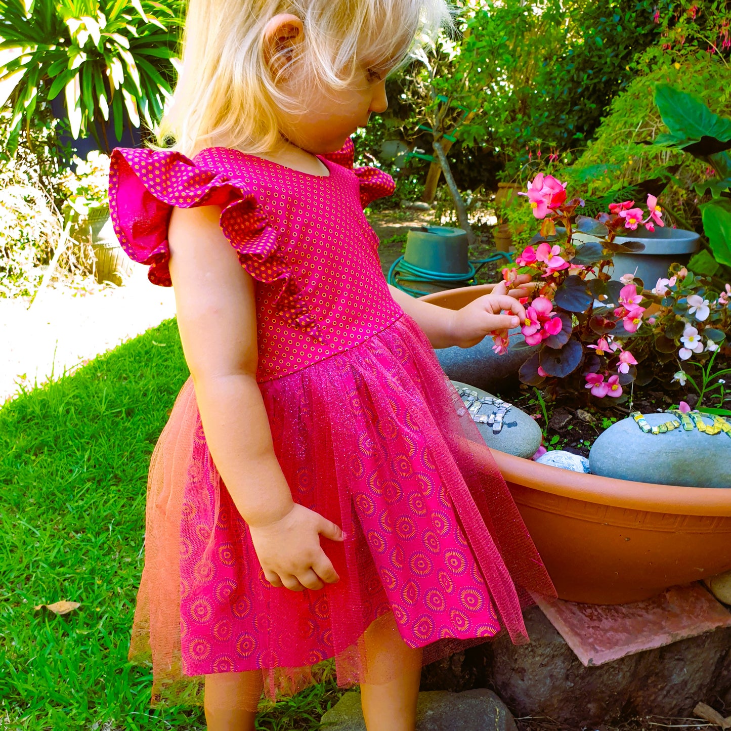 Poppy dress with tulle